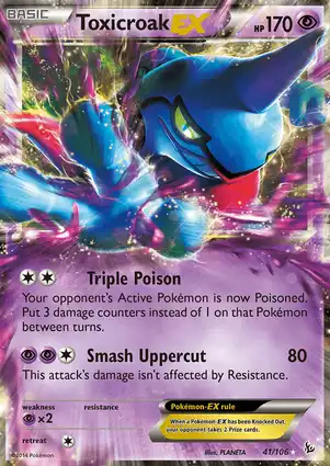 Toxicroak-EX 41/106 Flashfire