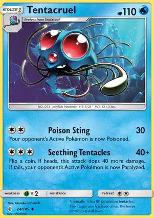 Tentacruel 24/145 Guardians Rising