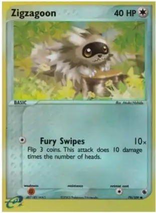 Zigzagoon 79/109 EX Ruby & Sapphire