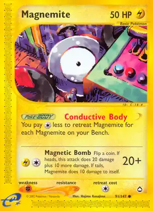 Magnemite 91/147 Aquapolis