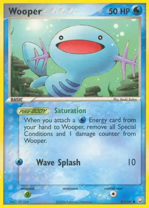 Wooper 81/109 EX Team Rocket Returns
