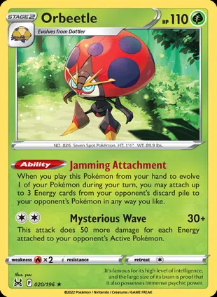 Orbeetle 020/196 Lost Origin