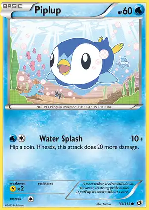 Piplup 33/113 Legendary Treasures