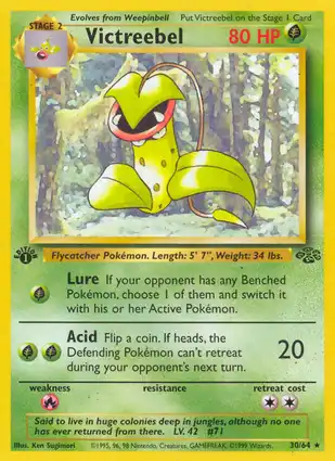Victreebel 30/64 Jungle 1st Edition