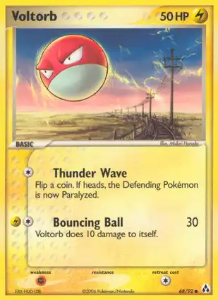 Voltorb 68/92 EX Legend Maker