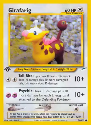Girafarig 66/105 Neo Destiny 1st Edition