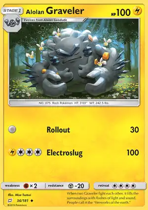 Alolan Graveler 36/181 Team Up