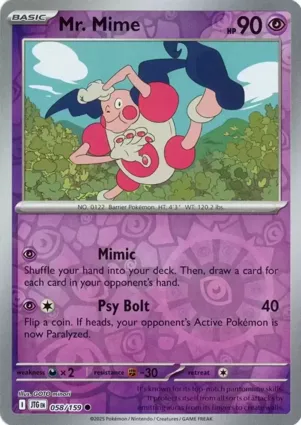 Mr. Mime 058/159 Journey Together