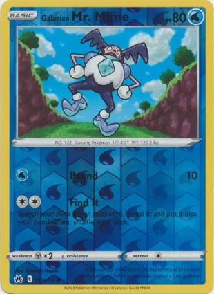 Galarian Mr. Mime 030/159 Crown Zenith