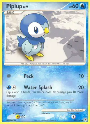 Piplup 93/130 Diamond & Pearl