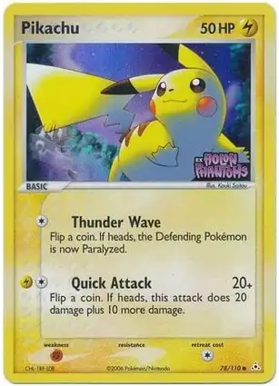 Pikachu 78/110 EX Holon Phantoms
