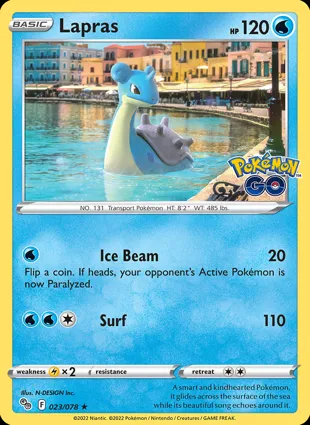 Lapras 023/078 Pokémon GO