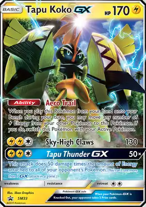 Tapu Koko GX SM33 Sun & Moon Promos