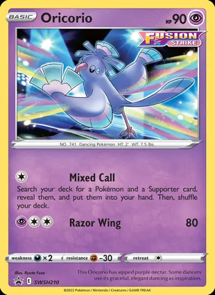 Oricorio SWSH210 Sword & Shield Promos