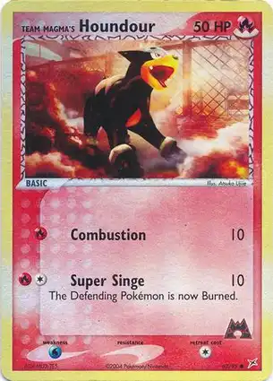 Team Magma's Houndour 62/95 EX Team Magma vs Team Aqua