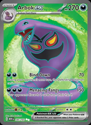 Arbok ex 185/165 Scarlet & Violet 151
