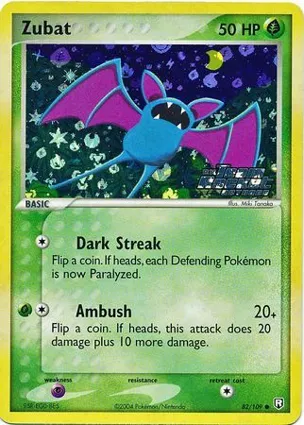 Zubat 82/109 EX Team Rocket Returns