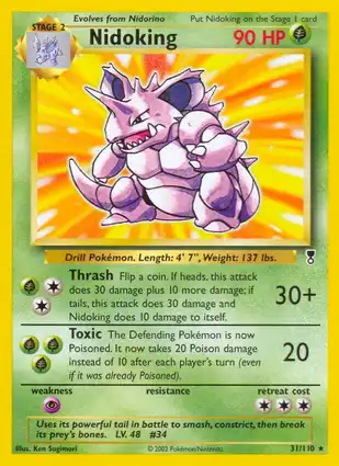 Nidoking 31/110 Legendary Collection