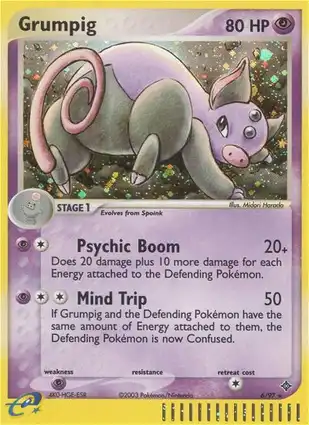Grumpig 6/97 EX Dragon