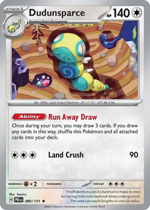 Dudunsparce 080/131 Prismatic Evolutions