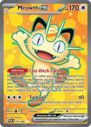 Meowth ex 107/088 Perfect Order