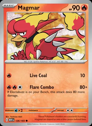 Magmar 126/165 Scarlet & Violet 151