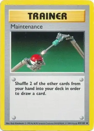 Maintenance 83/102 Base Set Shadowless