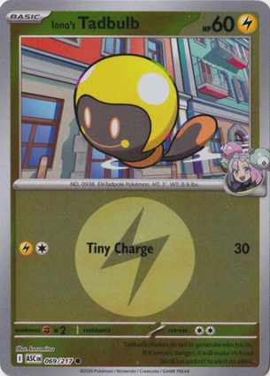 Iono's Tadbulb 069/217 Ascended Heroes