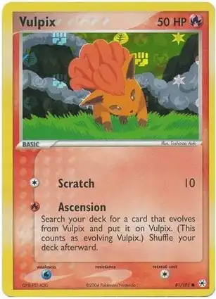 Vulpix 81/101 EX Hidden Legends