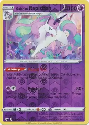 Galarian Rapidash 082/202 Sword & Shield