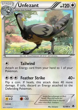 Unfezant 82/98 Emerging Powers