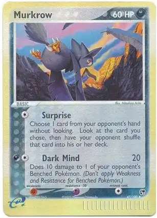 Murkrow 47/100 EX Sandstorm