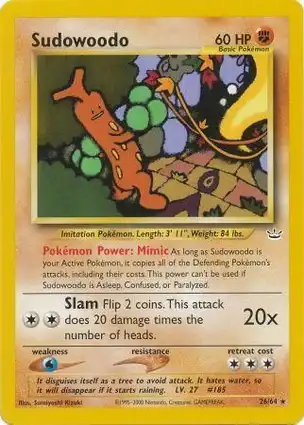 Sudowoodo 26/64 Neo Revelation