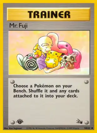 Mr. Fuji 58/62 Fossil 1st Edition