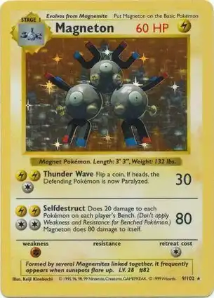 Magneton 9/102 Base Set Shadowless