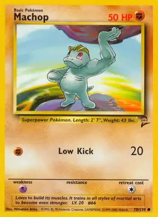 Machop 78/130 Base Set 2
