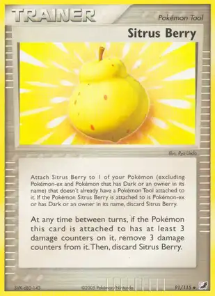 Sitrus Berry 91/115 EX Unseen Forces