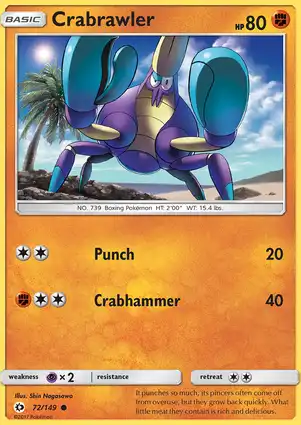 Crabrawler 72/149 Sun & Moon