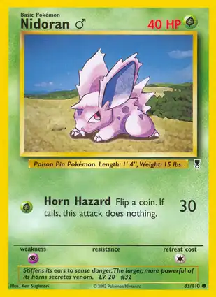 Nidoran ♂ 83/110 Legendary Collection