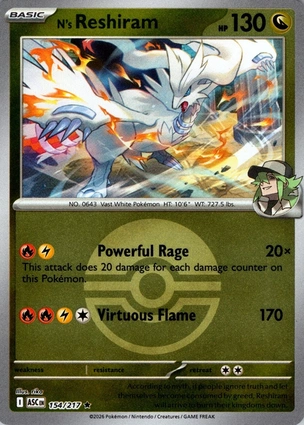 N's Reshiram 154/217 Ascended Heroes