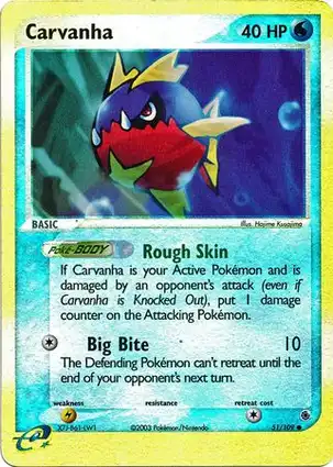 Carvanha 51/109 EX Ruby & Sapphire