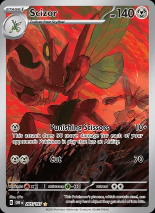Scizor 205/197 Obsidian Flames