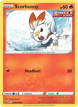 Scorbunny 026/198 Chilling Reign
