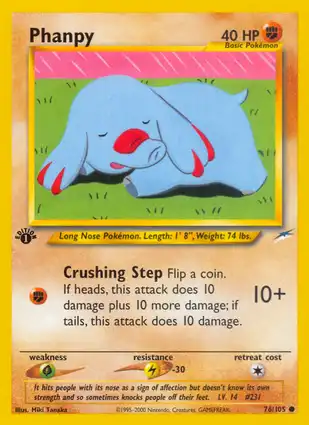 Phanpy 76/105 Neo Destiny 1st Edition