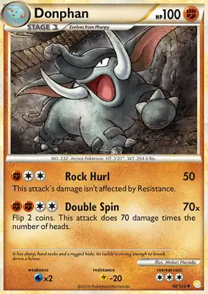 Donphan 40/123 HeartGold & SoulSilver