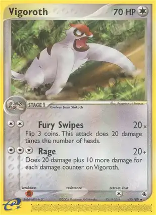 Vigoroth 47/109 EX Ruby & Sapphire