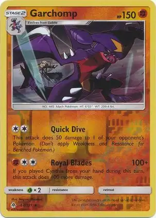 Garchomp 62/131 Forbidden Light
