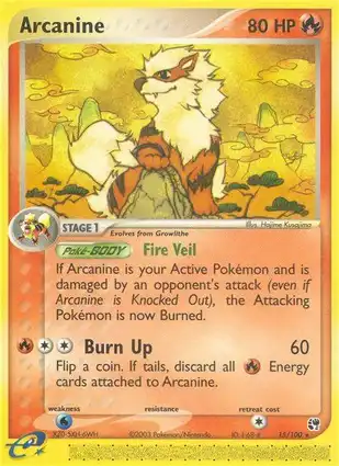 Arcanine 15/100 EX Sandstorm