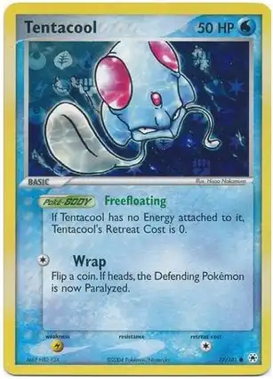 Tentacool 77/101 EX Hidden Legends