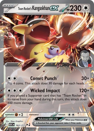 Team Rocket's Kangaskhan ex 162/217 Ascended Heroes